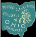 OHIO PIN OH STATE SHAPE PINS